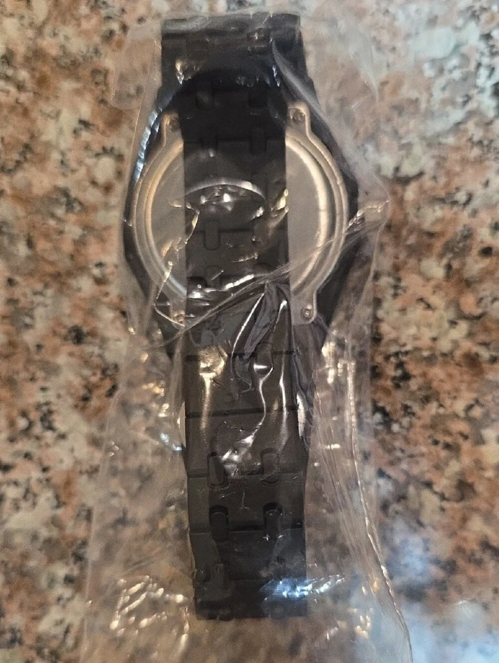 Men's Black Stainless Steel Bracelet Watch - Black